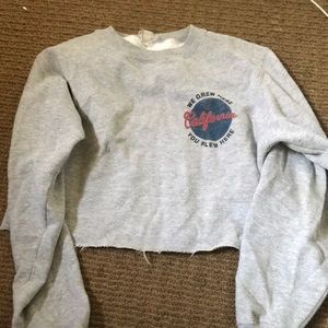 Brandy Melville Cropped Sweatshirt